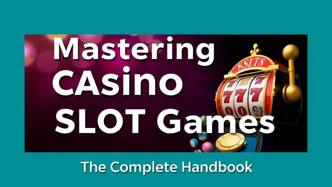 Mastering Casino Slot Games: Your Complete Handbook